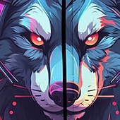 voordelige Jongens 3D Dieren-Carnaval Jongens 3D Wolf Trui met capuchon Jas Overkleding Lange mouw Herfst Winter Actief Streetwear Stoer Polyester Kinderen 3-12 jaar Rits Straat Dagelijks Normale pasvorm