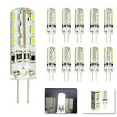 economico Luci LED bi-pin-20 pz 10 pz g4 ha condotto la lampadina 2 w 24 led dc12v 3014smd risparmio mini lampada in silicone 360 angolo del fascio sostituire la luce alogena faretto lampadario