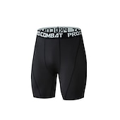 baratos shorts ativos masculinos-Homens Calção Esportes Para Noite Final de semana Corrida Casual Tecido Comprimento do joelho Ginástica Roupas Esportivas Preto Branco Micro-Elástica