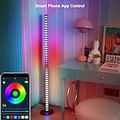 preiswerte Intelligente Lichter-1,2M LED Smart Light Bluetooth Musik Rhythmuslicht Phantom Geräuschsteuerung Abhollicht Wand-Ecklicht Festival-Partyzubehör Atmosphärenlicht