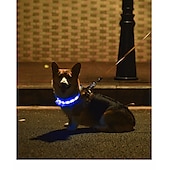 お買い得  犬用首輪＆ハーネス＆リード-ネズミ 犬用 ウサギ 反射バンド ライトアップ首輪 アンチロストトラッカーカラー 反射 調整可能 携帯用 充電式 安全用具 生活 アウトドア ハンティング ランニング ソリッド ハスキー犬 ラブラドール エスキモー犬 1個