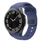 olcso Samsung óraszíjak-Óraszíj mert Samsung Galaxy Watch 7/6/5/4 40/44mm, Galaxy Watch 5 Pro 45mm, Galaxy Watch 4/6 Classic 42/46/43/47mm, Watch 3, Active 2, Gear S2 Szilikon Csere Szíj Vízálló Állítható Légáteresztő