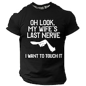お買い得  メンズおもしろTシャツ-男性用 グラフィック 手 Tシャツ 半袖 Tシャツ 3Dプリント クルーネック シャツ 日常 デザイナー レトリ／ヴィンテージ スポーツ・アウトドア 祝日 お出かけ ブラック アーミーグリーン ダークブルー 春夏 衣類 S M L XL 2XL 3XL 4XL