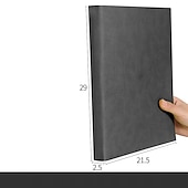 Χαμηλού Κόστους Notebooks &amp; Planners-400 σελίδες a4 σημειωματάριο φοιτητής τέχνης εξαίσιο παχύ μεγάλο σημειωματάριο a5 γραφείου υψηλής ποιότητας δερμάτινη εργασία συνεδρίου βιβλίο ρεκόρ οριζόντια γραμμή ημερολόγιο