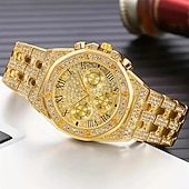 baratos Relógios Quartz-2 unidades / conjunto, relógio de quartzo de negócios esportivos masculinos da moda &amp; pulseira de aço inoxidável, conjunto de presente masculino