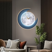 baratos Lâmpada de parede de pintura decorativa-lâmpada de parede relógio 40/60/80cm branco quente decoração de casa moderna lâmpadas de parede led compatíveis com estudo sala de estar cabeceira quarto 110-240v