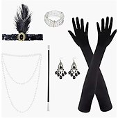 olcso Kiegészítők és még sok más-Fejfedők Nyaklánc Fülbevaló Felszerelések Flapper fejpánt Retró 1920-as évek Ötvözet Kompatibilitás A nagy Gatsby Jelmez Farsang Női Jelmez ékszerek Divatékszer