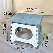 お買い得  パティオの装飾-プラスチック折りたたみ小さなスツールキャンプポータブル靴交換スツールクリエイティブミニ屋外ポータブル折りたたみスツール家庭用