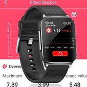 economico Smartwatch-Orologio Smart EP03 per Uomini 24h PTT ECG Frequenza Cardiaca Pressione Sanguigna Temperatura Bracciale Monitoraggio Non Invasivo della Glicemia Smartwatch