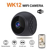 economico Videocamere di sorveglianza domestica per interni-2023 nuova mini telecamera wk12 wifi visione notturna piccole telecamere segrete videocamera di sicurezza wireless HD attivata dal movimento