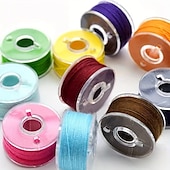 cheap Arts, Crafts &amp; Sewing-25/36pcs/set Bobbin With Sewing Thread, 25/36 Grids Boxed Color Bobbins, Practical Replacement Simple Installation Household For Sewing Machine