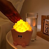 billige Nursery Night Lights-tegneserie kreativ pommes frites nattlys usb oppladbar berøringskontroll nattlampe skrivebordspynt til barnebursdagsgave 1 stk.