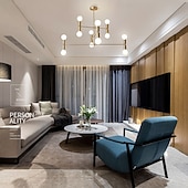 Χαμηλού Κόστους Σχέδιο Sputnik-led μενταγιόν 55/100cm φωτιστικό οροφής ρυθμιζόμενο ύψος μενταγιόν μοντέρνο φωτιστικό οροφής μέσα του αιώνα για σαλόνι, τραπεζαρία, κουζίνα