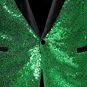 cheap Outfits-Retro Vintage Rococo Baroque Suits &amp; Blazers Gentleman Sequins Men&#039;s Masquerade Party / Evening Pride Parade Pride Month Adults&#039; Coat