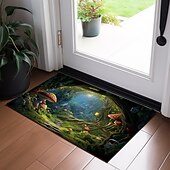 cheap Doormats-Mushrooms Forest Doormat Floor Mats Washable Rugs Kitchen Mat Non-Slip Oil Proof Rug Indoor Outdoor Mat Bedroom Decor Bathroom Mat Entrance Rug