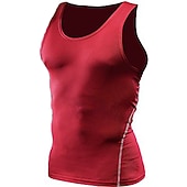 levne Tílka na cvičení-Pánské Gymnastická košile Kompresní nádrž Fitness Tank Pánské topy Tričkový Bez rukávů Sporty a outdoor Dovolená Jdeme ven Běžné / Denní Posilovna Rychleschnoucí Prodyšné Měkké Bez vzoru Černá Bílá