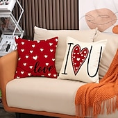 abordables Housse de coussin de vacances-Housse de coussin carrée douce décorative à double face pour mariage 4PCS Housse de coussin carrée pour chambre salon canapé fauteuil