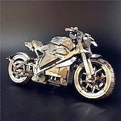 baratos Acessórios para festa-Nanyuan gangda 3d quebra-cabeça de metal vingança motocicleta elétrica carro esportivo adulto artesanal brinquedo de alívio do estresse presente