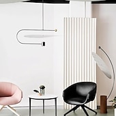 preiswerte Insellichter-20 cm Liniendesign Pendelleuchte Acryl Eisen Moderner Stil Vintage Modern 110-120V 220-240V