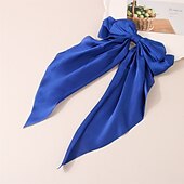 cheap Hair Styling Accessories-Bow Hair Clips for Women, Soft Long Tail Large Bow Hair Slides, Metal Spring Clip Vintage Silk Headbands, Elegant Hair Accessories, Gifts for Women Girl