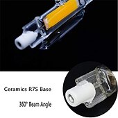 abordables Ampoules globe led-Ampoules LED R7s 78 mm 5/10 W 50 W/70 W équivalent halogène double extrémité J Base 360 angle de faisceau 220 V dimmable 3000 K blanc chaud/6000 W blanc pour éclairage paysager (2 pièces)