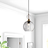 cheap Island Lights-Nordic Style Glass Pendant Lamp, Creative Colored Glass Hanging Lamp Lampshade, Flush Mount Ceiling Chandelier, E27 Screw Single Pendant Light, Cafe Decoration Lighting Fixtures 110-240V