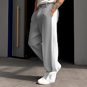 cheap Dress Pants-Men&#039;s Dress Pants Trousers Suit Pants Patchwork Front Pocket Straight Leg Color Block Comfort Business Daily Holiday Fashion Chic &amp; Modern Black White