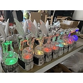 cheap Landscape Lights-Flower Fairy Statue Illuminates Girl Decoration Outdoor Garden Courtyard Angel Fairy Solar Light