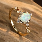 abordables Bagues-Bague / Anneaux Mariage Le style rétro Dorée Alliage Joie Elégant Rétro Vintage Mode