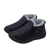 baratos Ténis de mulher-Botas de inverno impermeáveis para homens e mulheres - calçados quentes com forro de pele para atividades ao ar livre