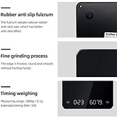 cheap Kitchen Appliances-Built-in battery charging Electronic Scale Built-in Auto Timer Pour Over Espresso Smart Coffee Scale Kitchen Scales 3kg 0.1g