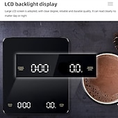 cheap Kitchen Appliances-Built-in battery charging Electronic Scale Built-in Auto Timer Pour Over Espresso Smart Coffee Scale Kitchen Scales 3kg 0.1g