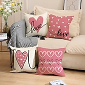 abordables Housse de coussin de vacances-Housse de coussin carrée douce décorative à double face pour mariage 4PCS Housse de coussin carrée pour chambre salon canapé fauteuil