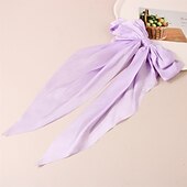 cheap Hair Styling Accessories-Bow Hair Clips for Women, Soft Long Tail Large Bow Hair Slides, Metal Spring Clip Vintage Silk Headbands, Elegant Hair Accessories, Gifts for Women Girl