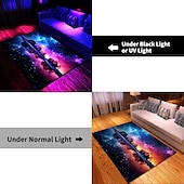 abordables Tapis Blacklight-Tapis à lumière noire, réactif aux UV, brille dans le noir, tapis de cuisine, antidérapant, résistant à l&#039;huile, univers trippy, tapis de sol, tapis de salon, intérieur et extérieur, décoration de