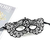 cheap Photobooth Props-10 Pcs Adult Party Lace Mask Half Face Masked Ball Women&#039;s Halloween Props Black Fun Eye Mask