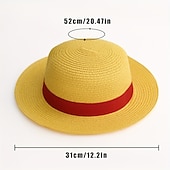 cheap Shoes &amp; Accessories-Hat / Cap Inspired by One Piece Monkey D. Luffy Anime Cosplay Accessories Hat Men&#039;s Women&#039;s Cosplay Halloween Costumes