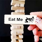 cheap Valentine&#039;s Day for Lover-Block Tower Jenga Game Couple Dating Block Tower Stacking Game teddy day  Day Valentine&#039;s Day for Christmas Gifts