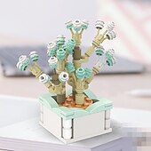 ieftine Jucării de Construit-cadouri de ziua femeii floare suculentă de bloc ds1013-ds1017 serie de plante în ghiveci jucării creative diy puzzle ornamente florale decorative cadouri de ziua mamei pentru mama