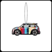 halpa Riipukset ja koristeet-2kpl mini cooper yleisauto aromaterapia riipus tuoksuva tabletti tarrat erikoisilmanraikastin auton sisustustarvikkeet