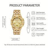 baratos Relógios Quartz-2 unidades / conjunto, relógio de quartzo de negócios esportivos masculinos da moda &amp; pulseira de aço inoxidável, conjunto de presente masculino