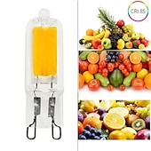 cheap LED Bi-pin Lights-10pcs Dimmable Mini G9 LED Lamp 3W 7W 9W AC 220V 110V LED Corn Bulb COB 360 Beam Angle Replace Halogen Chandelier Lights