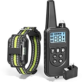 baratos Colares de Treinamento-Coleira de treinamento para cães sem choque Coleira vibratória para cães com alcance de 2.000 pés ipx7 Coleira vibratória à prova d'água para cães sem choque / coleira com controle remoto para 11-110