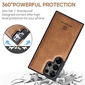 お買い得  サムスン用ケース-電話 ケース 用途 サムスンのギャラクシー S24 S24 Ultra Plus S23 Ultra Plus S22 プラス ウルトラ S21 Ultra S25ウルトラ バックカバー ウォレットカードケース マグセーフ搭載 スタンド付き 磁石バックル ジッパ－ レトロ風 TPU PC PUレザー