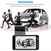 abordables DVR pour voiture-Caméra de tableau de bord 4 pouces pour voiture, dvr 24h hd 1080p, enregistreur vidéo à double objectif 1080p, boîte noire, dashcam de cycle, miroir, enregistreur de conduite