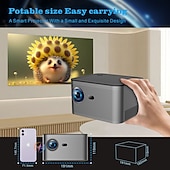 お買い得  プロジェクター-Salange hy350 プロジェクター フル hd 1080p アンドロイド 11.0 LED ホームシアター スマートフォンと互換性あり hdmi usb wifi ミラーリングビーマー
