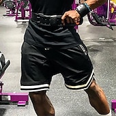 cheap Mens Active Shorts-Men&#039;s Athletic Shorts Basketball Shorts Running Shorts Gym Shorts Sports Going out Weekend Breathable Quick Dry Running Casual Pocket Drawstring Elastic Waist Plain Knee Length Gymnatics Activewear