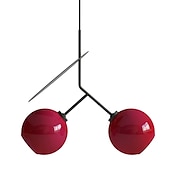 cheap Island Lights-Pendant Lamp Postmodern Double-headed Creative Cherry Design Chandelier, Personalized Glass + Metal Pendant Lights for Children&#039;s Room, Bedroom, Living Room, Dining Room, Hotel Club Restaurant
