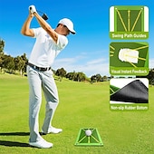 abordables Sports et loisirs de plein air-Nouveau coussin de frappe de golf à fond en caoutchouc, pièce de balle, coussin de détection de trajectoire de swing de golf