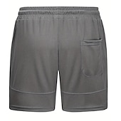 お買い得  メンズアクティブショーツ-男性用 ショーツ スポーツ お出かけ 週末 ランニング カジュアルスーツ ドローストリング 弾性ウエスト 平織り 膝丈 体操服 アクティブウェア ワインレッド ブラック マイクロエラスティック